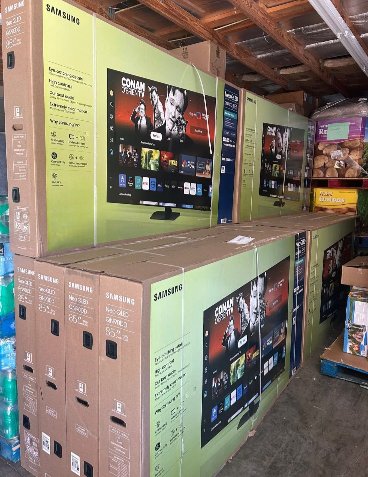85-Inch Samsung TV Set Pallet Liquidation – 10 Brand New Smart TVs | $1500 Delivered